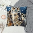 thumbnail image 2 of Orinice Owls Snow Sky Graphic Decorative Cushion Throw Pillow Cover for Home Living Room Bedroom, Soft and Durable 1PC 12x12in, 2 of 5