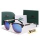 thumbnail image 1 of 2023lacoste Moda semi-rimless Hombres Gafas De Sol Marca De Lujo Gradiente Lente Medio Llanta De Las Mujeres UV400, 1 of 4