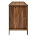 thumbnail image 4 of Computer Work Desk, Walnut, Wood, Home Office Business, Modern Contemporary HB34440, 4 of 9