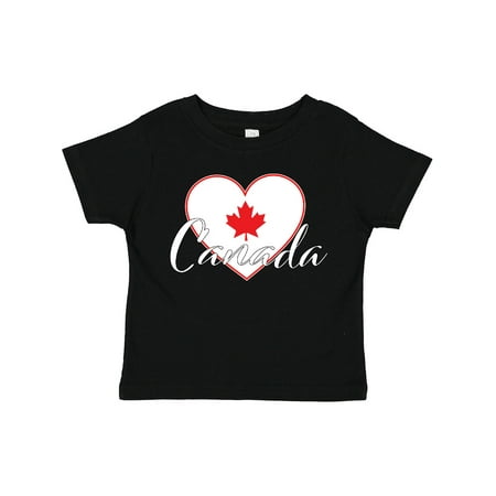 

Inktastic Canada-heart and Maple Leaf Gift Toddler Boy or Toddler Girl T-Shirt