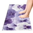 thumbnail image 2 of Bath Mat Soft Plush Non-Slip Absorbent Bathroom Rugs 39"x20" Beautiful Pansy Flowers, 2 of 8