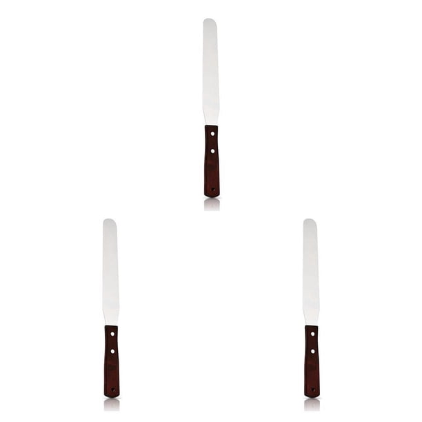 Wosthever Espátula para glaseado de acero inoxidable, espátula para hornear pasteles, crema, mantequilla, repostería profesional, más suave, Type4 NO4