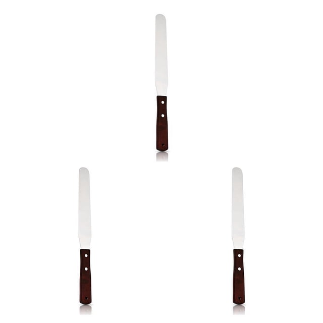 Wosthever Espátula para glaseado de acero inoxidable, espátula para hornear pasteles, crema, mantequilla, repostería profesional, más suave, Type4 NO4