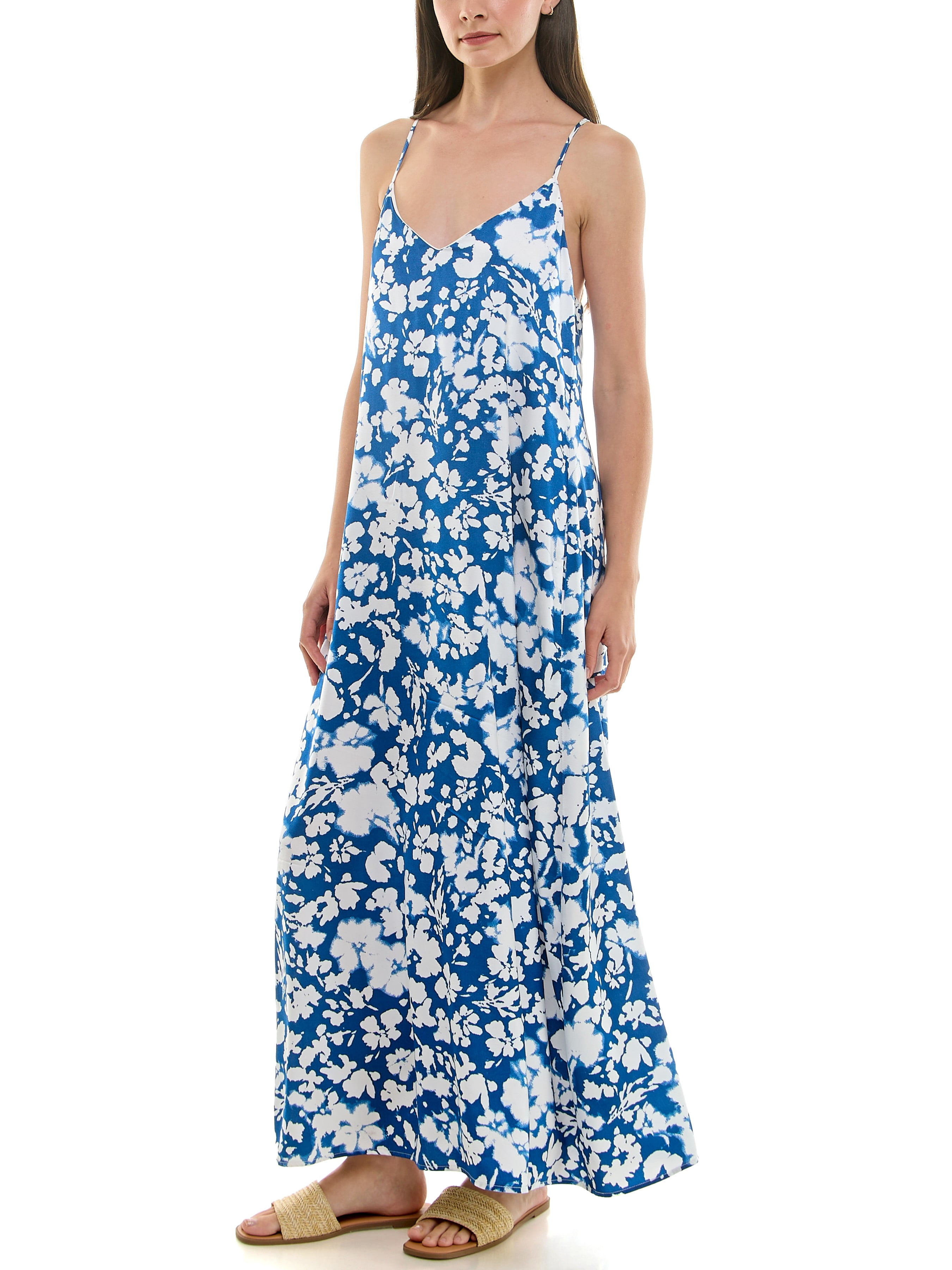 Nicole Miller Women's Maxi Slip Dress With Built In Bra, Sizes S-XL