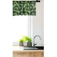 thumbnail image 3 of Ambesonne Tropical Window Valance, Banana Leaf Plants Pattern, 42" x 18", Olive Green Dark Blue, 3 of 3