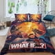 thumbnail image 2 of ¿Qué pasaría si...? Conjunto de sábanas temático, trío de piezas, cómodo y amigable con la piel, diseño único, regalo de decoración para el hogar para familiares, amigos y fans,135cm *200cm, 2 of 6