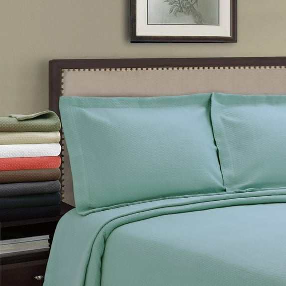 Superior Jacquard Matelasse Solitaire Cotton Bedspread Set
