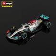thumbnail image 2 of Bburago-supercoche de aleación de simulación, 1:43, 2022, F1, mercedes-amg Team, W13, #44, Hamilton, el último, #63 Fivean unisex, 2 of 2