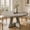 Grey, variant on 47" Round Dining Table for 4, Wooden Farmhouse Kitchen Table, Sturdy Dinner Table for Family Meals & Gatherings