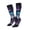 1 Black, variant on Women Crew Soft Moisture-wicking Socks Purple Sky Wolf Pattern Design Cotton Socks, One Size fit All