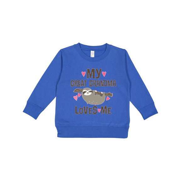 Inktastic My Great Grandma Loves Me Toddler Sweatshirt
