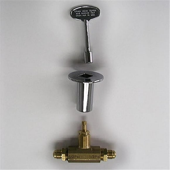 Tretco 805-CR Integrated Valve with Chrome Face Plate & Key