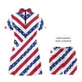 thumbnail image 4 of Aplkyhs Patriotic American Flag Matching Golf Shirts for Couple 4-Way Stretch Matching Couple Tennis Shirts Workout Athletic Dresses Breathable Fabric for Golf,Tennis,Hiking,Running,Gym, 4 of 6