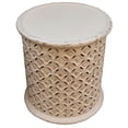 thumbnail image 3 of Coaster Krish 18-inch Round Coastal Wood Accent Table White Washed, 3 of 6
