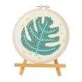 thumbnail image 1 of Abbracc 1Set DIY Plant Embroidery Stamped Beginners Leaves Pattern Soft Yarn Thread Tool B, 1 of 6