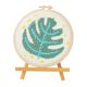 thumbnail image 1 of Juego de 1 kit de bordado de plantas DIY con estampado de plantas para principiantes, hilo suave B, 1 of 6