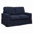 thumbnail image 3 of Sunset Trading Americana Slipcovered Loveseat in Navy Blue Performance Fabric, 3 of 6