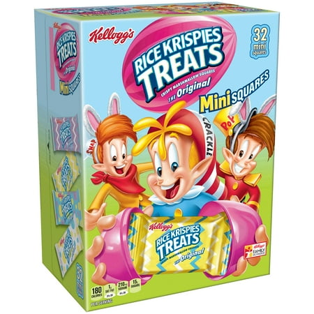 Kellogg's Rice Krispies Treats Easter Mini Squares, 32 Ct, 12.4 Oz