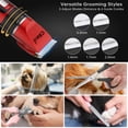 thumbnail image 6 of Dog Hair Clippers, Professional LED Display Dog Grooming Kit, Cordless Quiet Pets Clippers Hair Trimmer, Low Noise Dog Shaver Clipper with 4 Comb Guides, 5 Size Fine Tuning Knob for Thick Coats Cats, 6 of 8