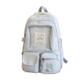 thumbnail image 2 of Y2K Striped Backpack for Women Cute Lightweight Aesthetic 90s Vintage Star Print Bookbag Daily Use, 2 of 3