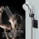 thumbnail image 3 of Soporte para cabezal de ducha, adhesivo fuerte, giratorio de 360 ​​grados, ajustable, soporte para varita de ducha de mano, soporte de montaje en pared para baño, 2 uds., 3 of 5