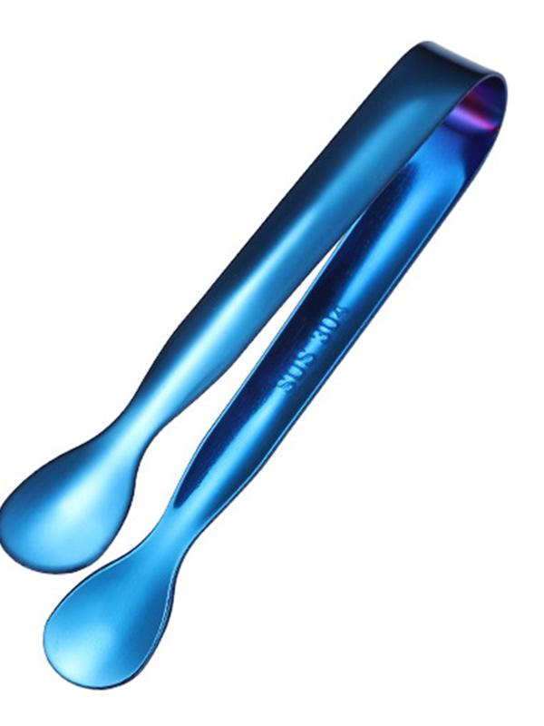 Sugar Tongs Ice Tongs Stainless Steel Serving Clip, Multicolored Tea Coffee Party Bar Utensil