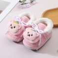 thumbnail image 4 of Dakaela 3M-12M Baby Cotton Shoes Cute Bear Warm Soft Winter First Walking Shoes Indoor Outdoor House Booties, 4 of 7