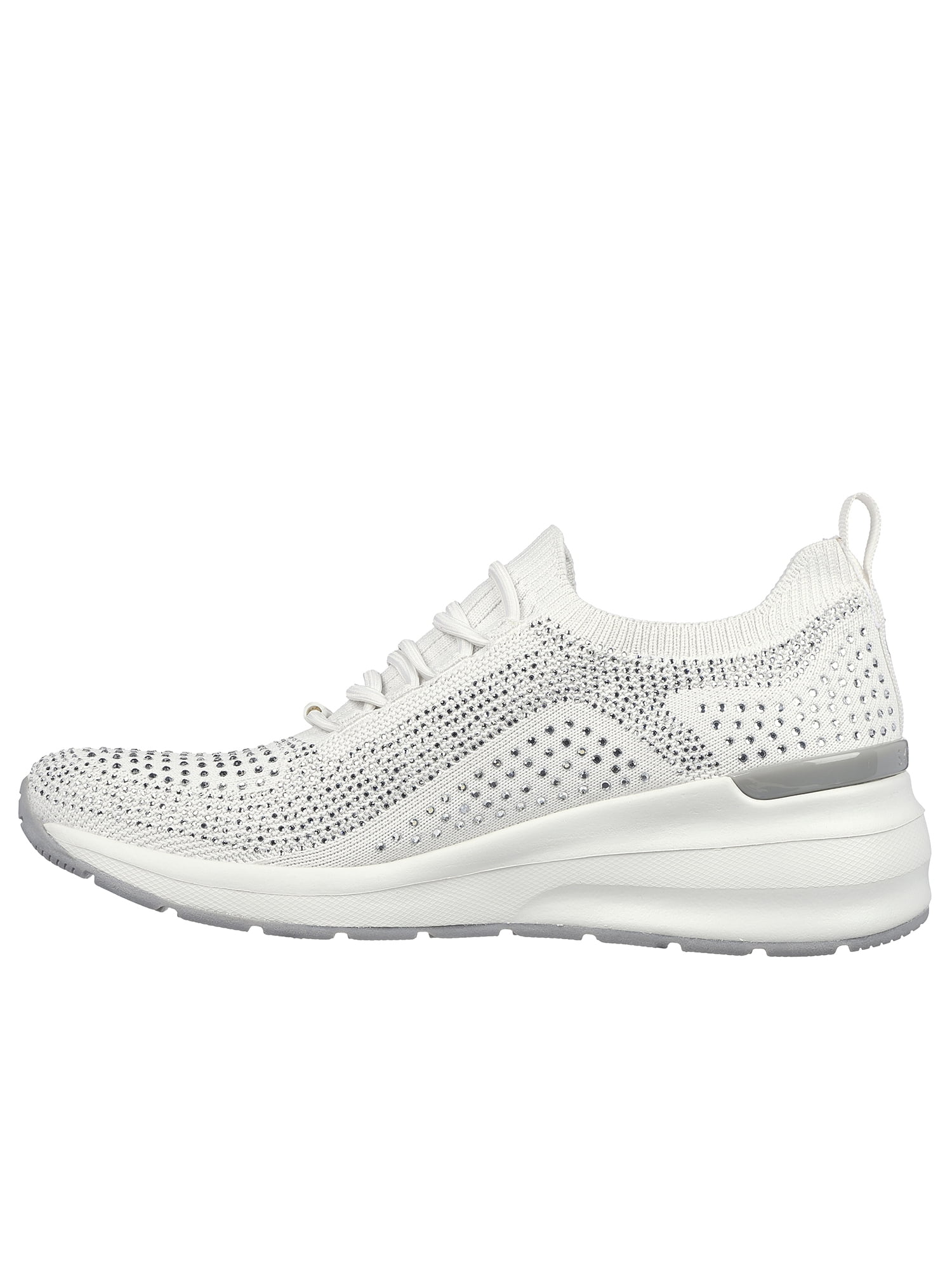 Skechers Women's Street BILLION - RHINESTONE RAMBLER Knit Wedge Sneaker