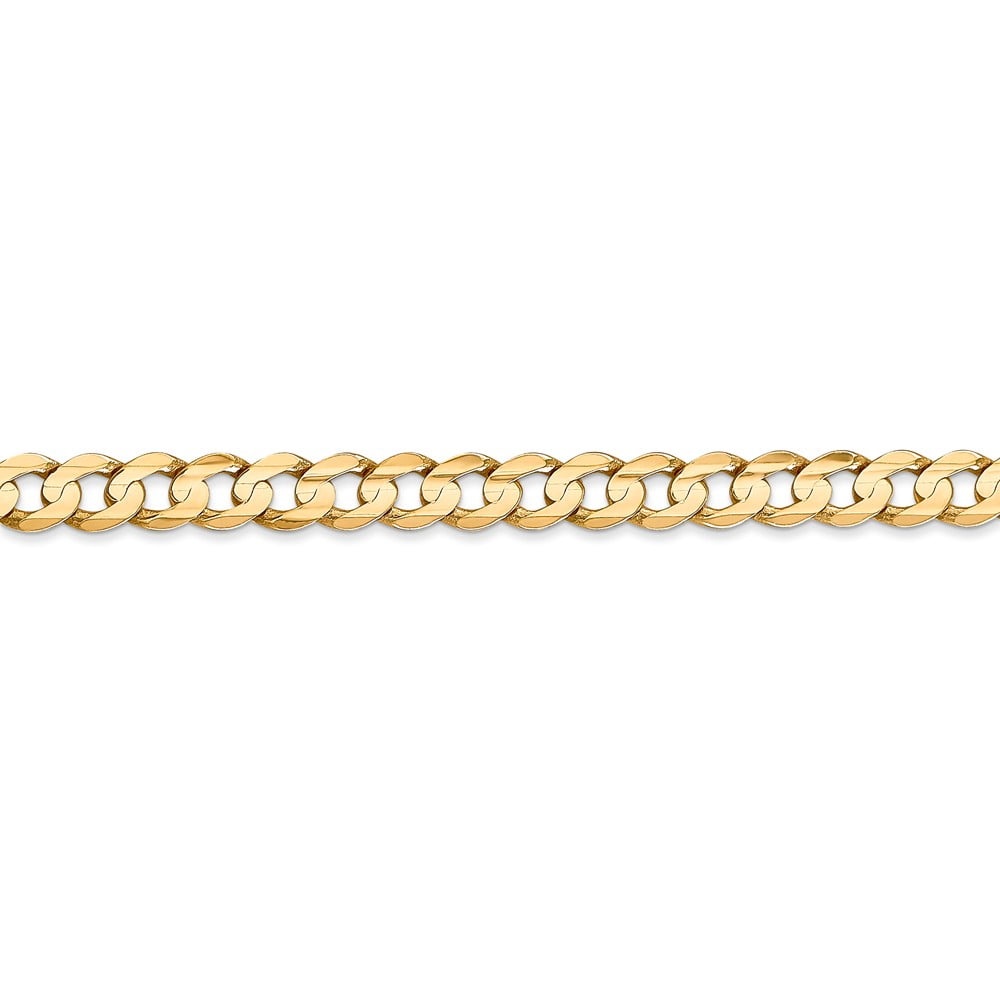 with Secure Lobster Lock Clasp Solid 14k Yellow Gold 2.25mm Flat Figaro Chain Necklace