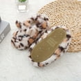 thumbnail image 5 of Suilloe Toddler Girls Fuzzy Slippers Winter Warm Anti- Plush Indoor Bedroom House Shoes Kids Cute Leopard Design Soft Comfortable Footwear For Boys Girls Us Sizeï¼12.5 M, 5 of 7