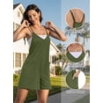 thumbnail image 2 of Anygrew Women's Rompers Jumpsuits Summer Casual Loose Overalls with Pockets Vacation Beach Outfits Shorts Jumpers Soft Fashion Clothes, 2 of 6