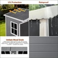 thumbnail image 2 of Storage Sheds | Casita de Almacenamiento, 6ft x 4ft Lockable with Floor, for Backyard Patio Lawn, Modern Slate Gray | Plastic | Sloped Roof, 2 of 4