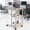 Natural, variant on Portable C Table with Wheels - Multi-Functional Side Table with Storage, Side Desk Table for Home & Office, Space-Saving Organizer for Snacks & Work