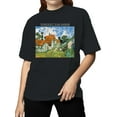 thumbnail image 2 of Van Gogh Rural Landscape Art Women's T-shirt, 2 of 3
