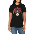 thumbnail image 3 of Big Size Joker Face Graphic Design Deluxe Jersey T-Shirt - Black XL, 3 of 4