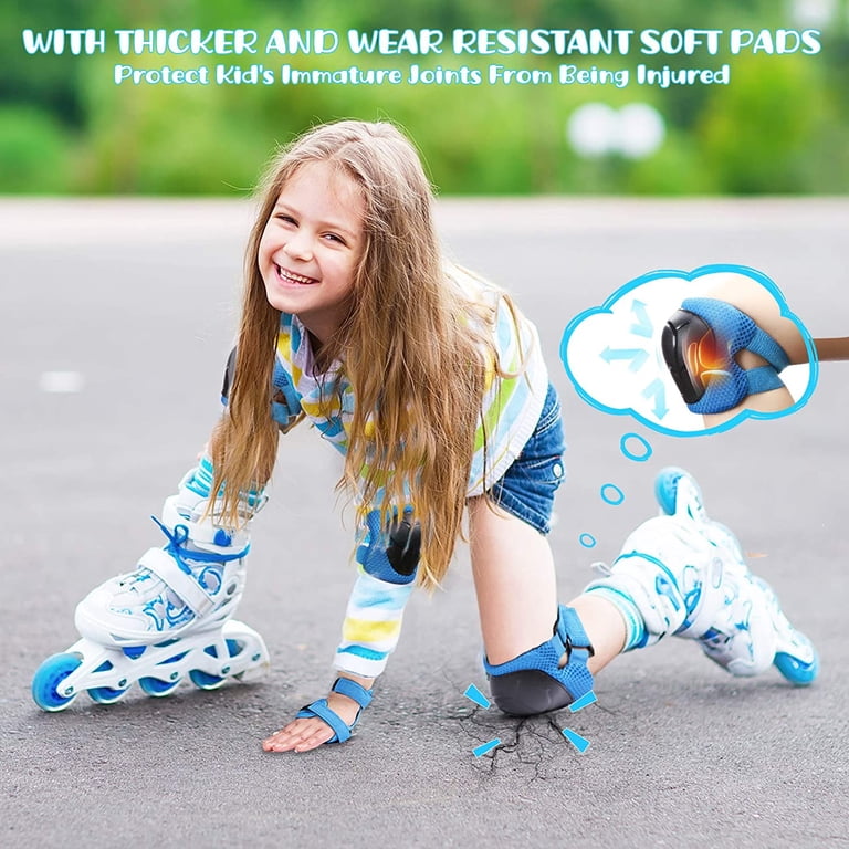 Knee And Elbow Pads With Wrist Guards For Skating - Protective Gear For Men, Women, Youth, Roller Skating, Skateboard, Scooter