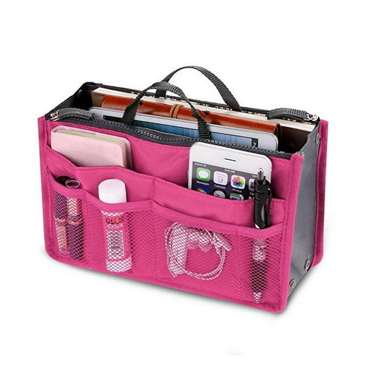 Multi-Pocket Purse Organizer Removable Tote Handbag Insert With