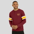 thumbnail image 6 of Men's Darius Rucker Collection by Fanatics Burgundy Washington Commanders Waffle-Knit Raglan Long Sleeve Henley T-Shirt, 6 of 6