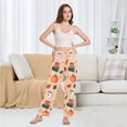 thumbnail image 6 of FORMRS Women's Pajama Pants with Pockets Soft Comfy Loungewear Sleep Bottom, Sizes S-2XL, Pink Fall Coffee, 6 of 8