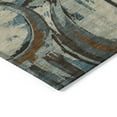 thumbnail image 4 of HomeRoots 589373 10 x 14 ft. Geometric Washable Indoor & Outdoor Rectangle Area Rug, Beige, Brown & Copper, 4 of 5