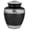 Black - Silver, variant on Aluminum Handcrafted Urn - Elegant Keepsake Holder for Adult Human Ashes (Coal & Steel Gray)