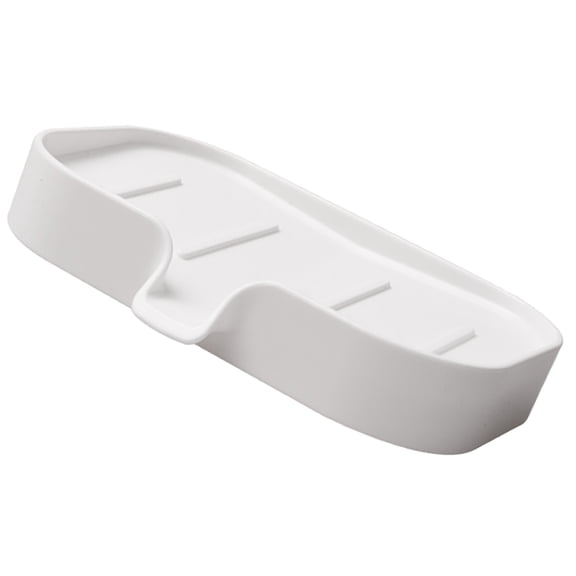 Plastic Self-Draining Soap Dish Holder for Bathroom - Reusable Soap Tray Accessory to Keep Soap Dry and Clean