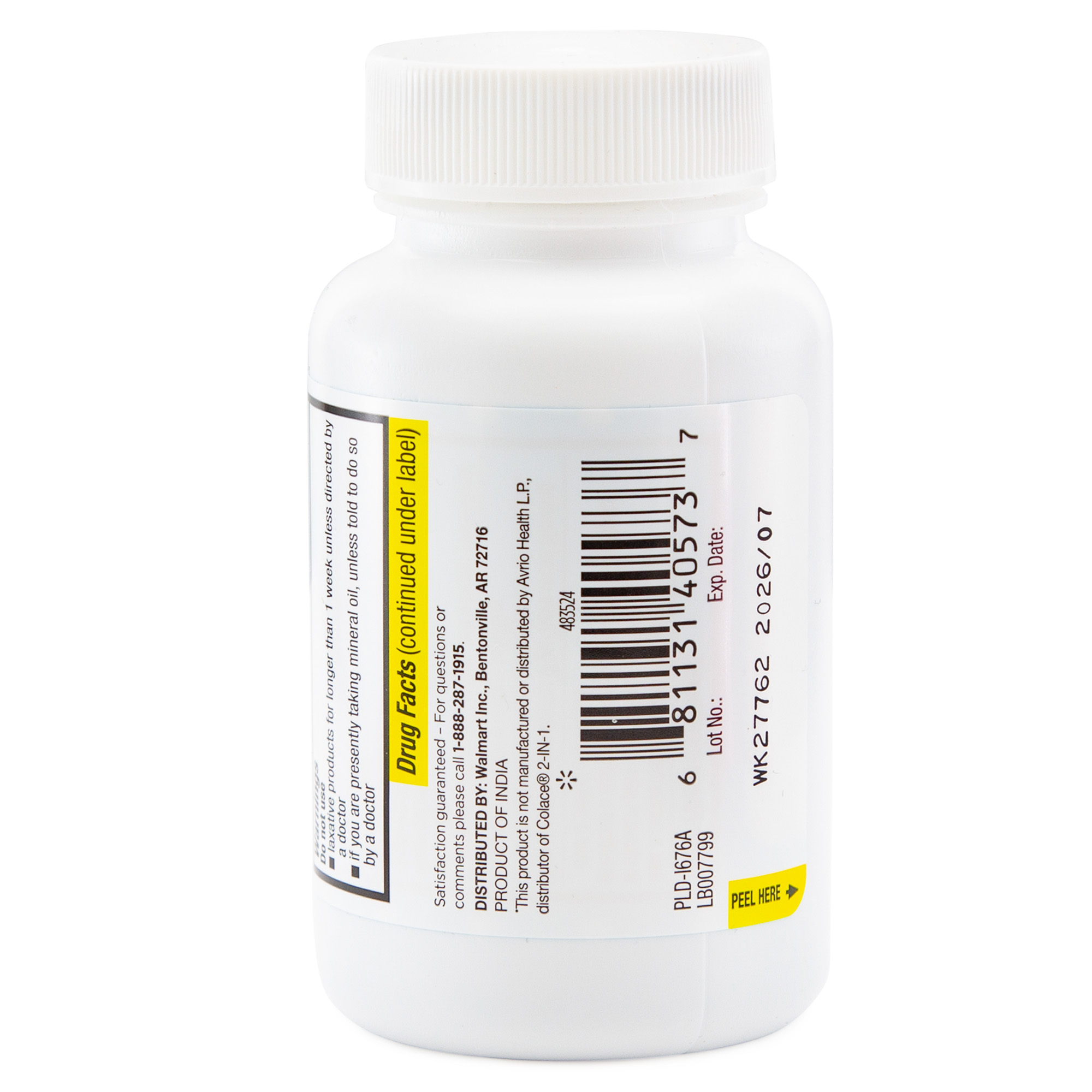 Tabletas Laxantes con Ablandador de Heces para Estreñimiento, 120 unidades, comparable al ingrediente activo de Colace 2-IN-1 7