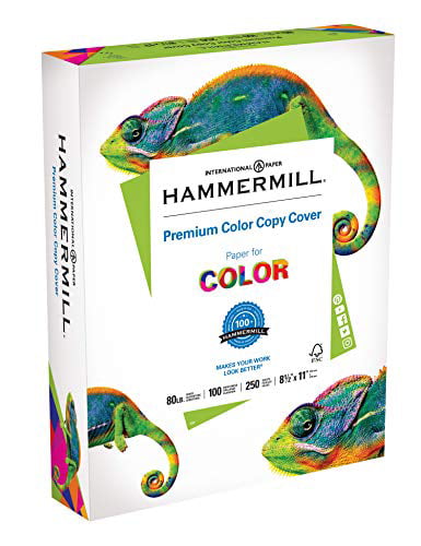 - 100 Bright 80 lb Hammermill Cardstock Premium Color Copy 250 Sheets 11 x 17-1 Pack Made in the USA Card Stock 