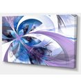 thumbnail image 2 of Fleur Fractale Symmétrique en Bleu - Impression sur Toile Florale, 2 of 3