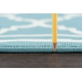 thumbnail image 5 of 3x8 Water Resistant, Indoor Outdoor Runner Rugs for Patios, Hallway, Entryway, Deck, Porch, Balcony or Kitchen | Outside Area Rug for Patio | Aqua, Moroccan Tile | Size: 2'7'' x 7'3'', 5 of 7