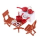 thumbnail image 2 of Set de Mesa y sillas En Miniatura para casa de muñecas 1/12 CUTICAT, 2 of 8