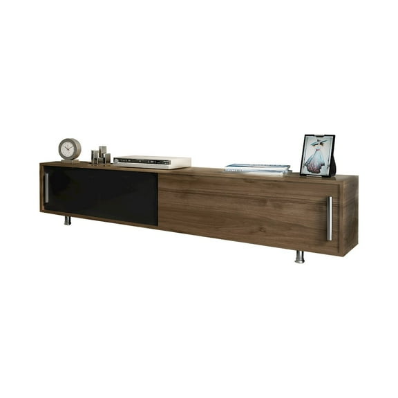 Decorotika Nehir Tv Stand Walnut Black