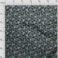 thumbnail image 2 of oneOone Georgette Viscose Fabric Dot & Flower Floral Print Fabric BTY 42 Inch Wide, 2 of 4