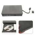 thumbnail image 1 of HEALEEP External Optical Drive for Computer with USB Powered DVD RW Recorder Black ABS 12.5 x 9.2 x 2.1 Inches, 1 of 5